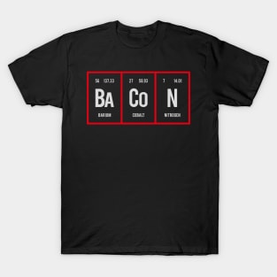 Bacon - Periodic Table of Elements T-Shirt